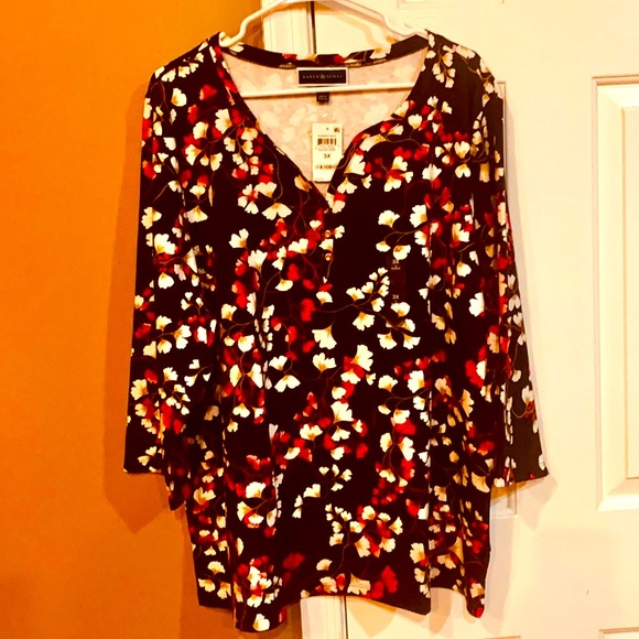 KAREN KS SCOTT Gorgeous & Classy Detailed  3X Top. - Picture 2 of 12